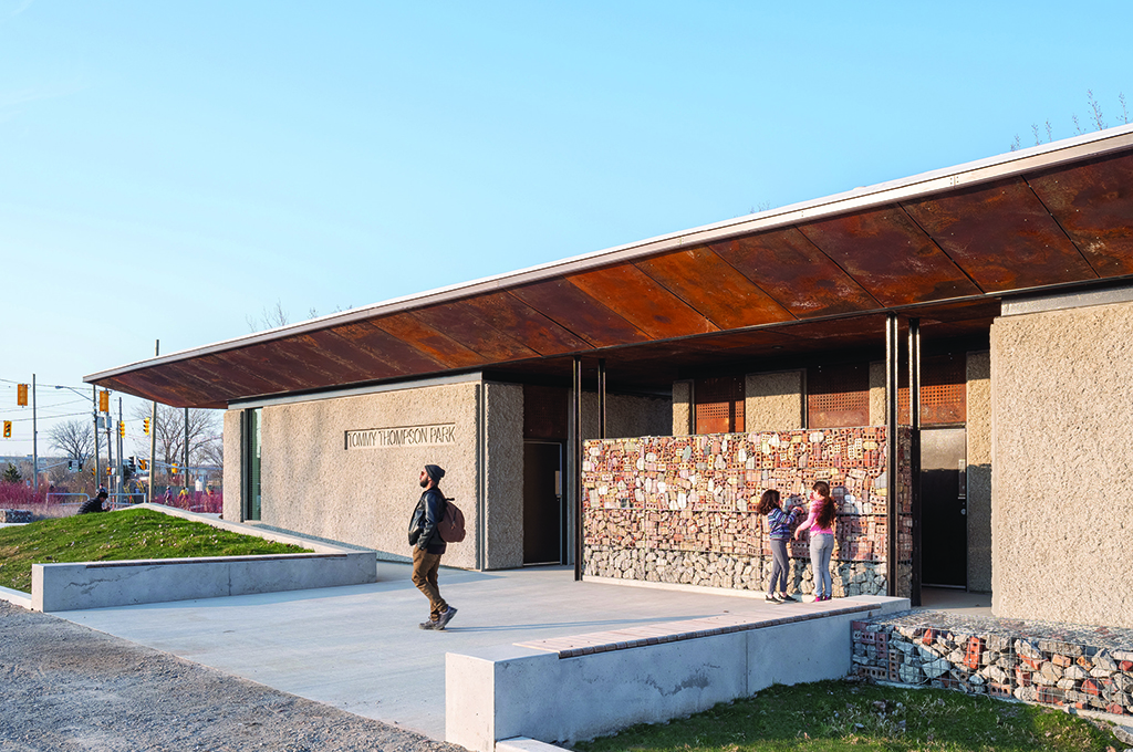 Bloaag Detail - Tommy Thompson Park Entrance Pavilion